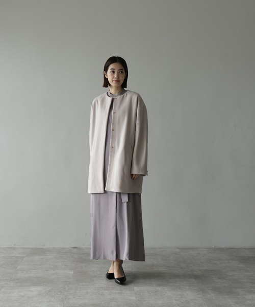 HERENCIA（ヘレンチア）の「【オケージョン】バンドカラー ウエストマーク フォーマル ワンピースドレス（ドレス・レディース・ライトグレー/ブラック・MEDIUM）」の20枚目の写真