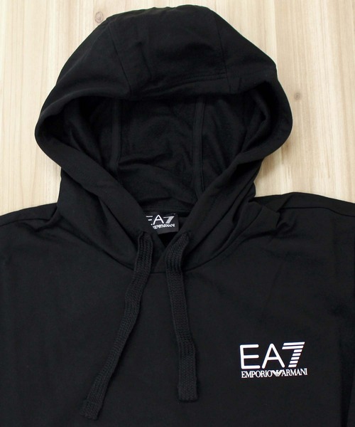 EMPORIO ARMANI(エンポリオアルマーニ)の「EA7 スリーブロゴスウェットパーカー 8NPM18 PJ05Z(パーカー・メンズ・ブラック/ネイビー・M/L/XL)」の5枚目の写真