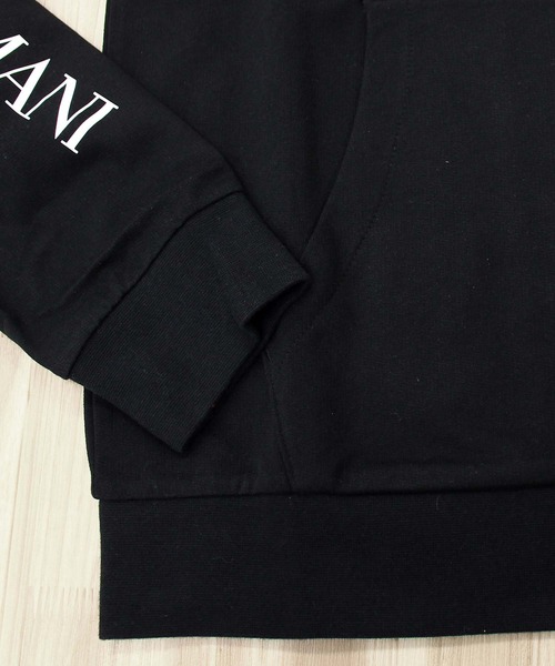 EMPORIO ARMANI(エンポリオアルマーニ)の「EA7 スリーブロゴスウェットパーカー 8NPM18 PJ05Z(パーカー・メンズ・ブラック/ネイビー・M/L/XL)」の8枚目の写真