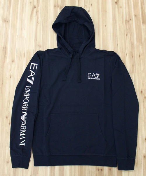EMPORIO ARMANI(エンポリオアルマーニ)の「EA7 スリーブロゴスウェットパーカー 8NPM18 PJ05Z(パーカー・メンズ・ブラック/ネイビー・M/L/XL)」の11枚目の写真