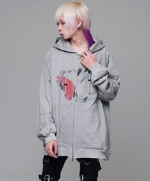 『CIVARIZE/シヴァーライズ』プリントオーバーサイズジップアップパーカー