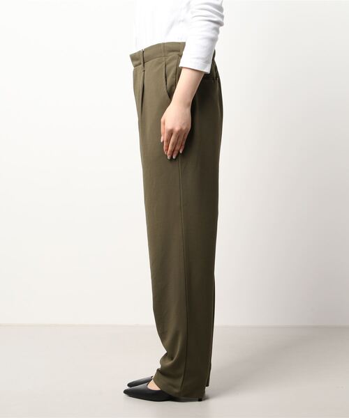 improves（インプローブス）の「カットジョーゼット ワンタック トラウザーズパンツ セットアップ対応（スラックス・メンズ・ブラック/ネイビー/オリーブ/ブラウン/カーキ/杢グレー/ライトブラウン/ベージュ/チャコールグレー・MEDIUM/LARGE）」の22枚目の写真