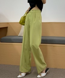 Diosfront | センタープレスセミワイドパンツ(スラックス)