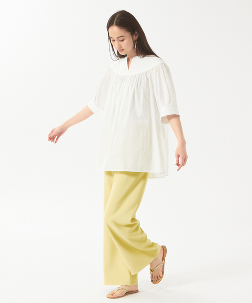 qualite（カリテ）の「2WAYツイルストレッチパンツ（その他パンツ・レディース・ブラック/イエロー・38/36）」の3枚目の写真