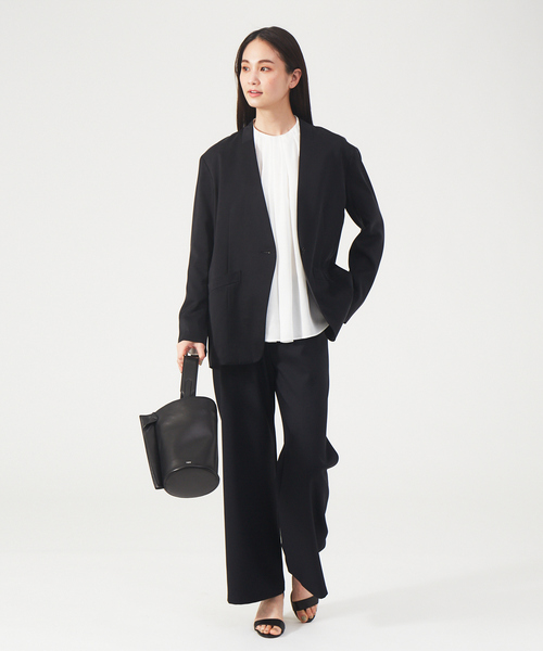 qualite（カリテ）の「2WAYツイルストレッチパンツ（その他パンツ・レディース・ブラック/イエロー・38/36）」の19枚目の写真