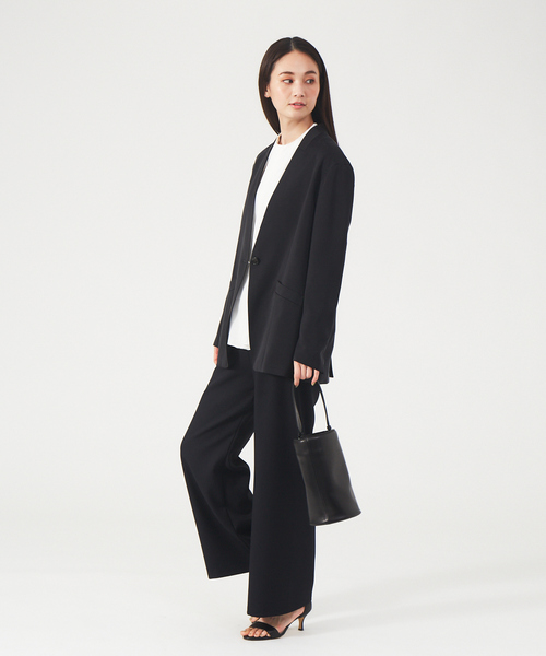 qualite（カリテ）の「2WAYツイルストレッチパンツ（その他パンツ・レディース・ブラック/イエロー・38/36）」の20枚目の写真