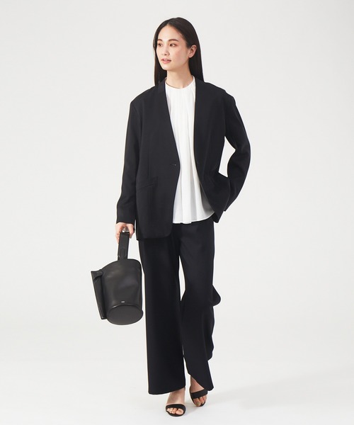 qualite（カリテ）の「2WAYツイルストレッチパンツ（その他パンツ・レディース・ブラック/イエロー・38/36）」の13枚目の写真