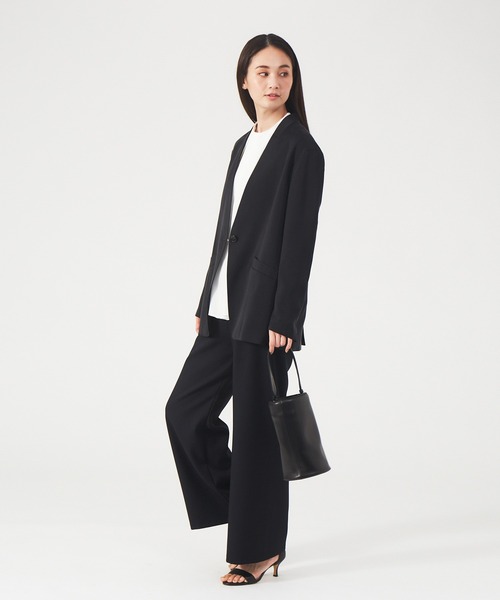 qualite（カリテ）の「2WAYツイルストレッチパンツ（その他パンツ・レディース・ブラック/イエロー・38/36）」の12枚目の写真