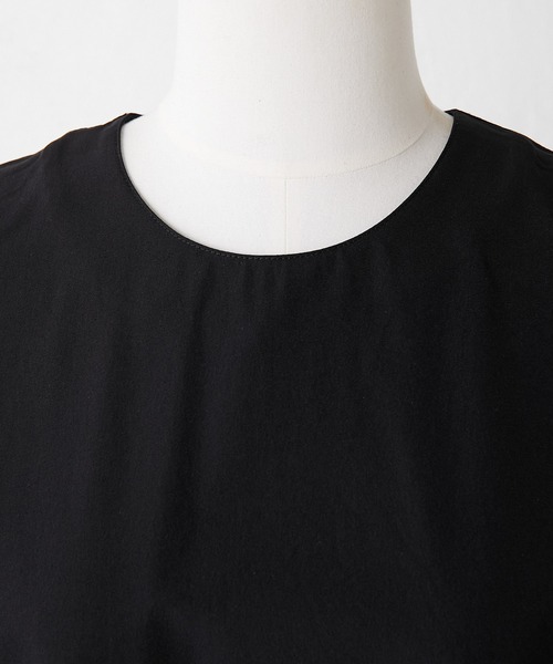 ear PAPILLONNER(イアパピヨネ)の「【SUM1 STYLE(スミ スタイル)】袖シア―トップス(Tシャツ/カットソー・レディース・アイボリー/ブラック・FREE)」の6枚目の写真