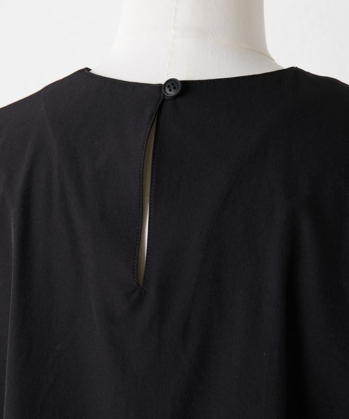 ear PAPILLONNER(イアパピヨネ)の「【SUM1 STYLE(スミ スタイル)】袖シア―トップス(Tシャツ/カットソー・レディース・アイボリー/ブラック・FREE)」の10枚目の写真