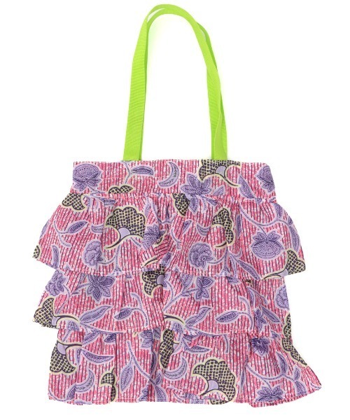 チチカカ（チチカカ）の「アフリカンフリルトートバッグ（トートバッグ・レディース・ブラウン/レッド/ブルー・FREE）」の10枚目の写真