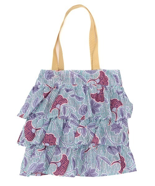 チチカカ（チチカカ）の「アフリカンフリルトートバッグ（トートバッグ・レディース・ブラウン/レッド/ブルー・FREE）」の11枚目の写真