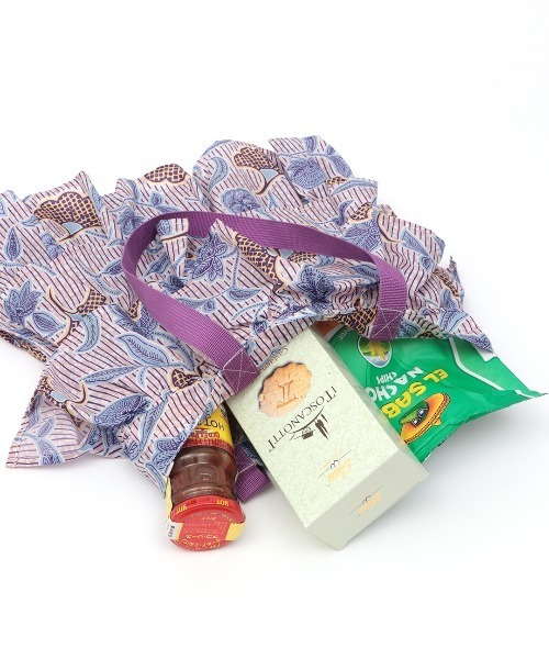 チチカカ（チチカカ）の「アフリカンフリルトートバッグ（トートバッグ・レディース・ブラウン/レッド/ブルー・FREE）」の13枚目の写真