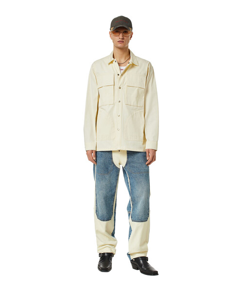 DIESEL（ディーゼル）の「メンズ シャツ オーバーシャツ サステナブル（シャツ/ブラウス・メンズ・ホワイト系その他/ブラック/ライトブラウン/ブラウン系その他・XX-LARGE/LARGE/SMALL/MEDIUM/X-LARGE/X-SMALL）」の12枚目の写真