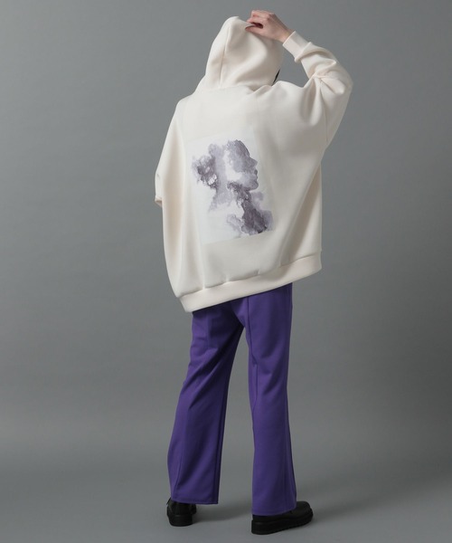 HARE（ハレ）の「モダールドルマンパーカー(HARE)（パーカー・メンズ・ブラック/オフホワイト/ライトインディゴブルー・SMALL/MEDIUM）」の5枚目の写真