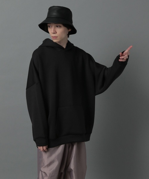 HARE（ハレ）の「モダールドルマンパーカー(HARE)（パーカー・メンズ・ブラック/オフホワイト/ライトインディゴブルー・SMALL/MEDIUM）」の15枚目の写真