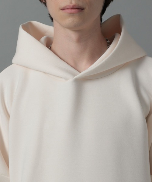 HARE（ハレ）の「モダールドルマンパーカー(HARE)（パーカー・メンズ・ブラック/オフホワイト/ライトインディゴブルー・SMALL/MEDIUM）」の8枚目の写真