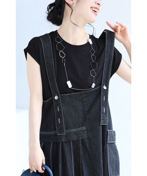 cawaii（カワイイ）の「「前後2wayで着れる」デニムサロペット 
