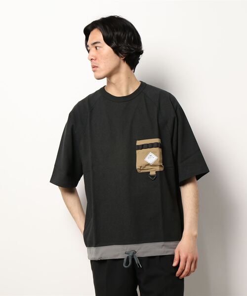 KRIFF MAYER（クリフメイヤー）の「クールタフキャンパーポケT（Tシャツ/カットソー・メンズ・チャコール/オレンジ/ブルー/オフホワイト/カーキ・SMALL/X-LARGE/MEDIUM/LARGE）」の3枚目の写真