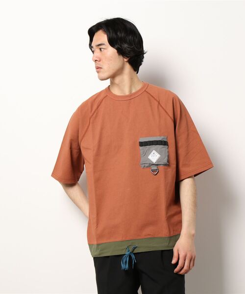 KRIFF MAYER（クリフメイヤー）の「クールタフキャンパーポケT（Tシャツ/カットソー・メンズ・チャコール/オレンジ/ブルー/オフホワイト/カーキ・SMALL/X-LARGE/MEDIUM/LARGE）」の8枚目の写真