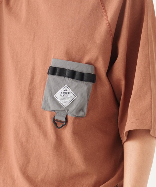 KRIFF MAYER（クリフメイヤー）の「クールタフキャンパーポケT（Tシャツ/カットソー・メンズ・チャコール/オレンジ/ブルー/オフホワイト/カーキ・SMALL/X-LARGE/MEDIUM/LARGE）」の13枚目の写真