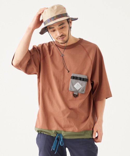 KRIFF MAYER（クリフメイヤー）の「クールタフキャンパーポケT（Tシャツ/カットソー・メンズ・チャコール/オレンジ/ブルー/オフホワイト/カーキ・SMALL/X-LARGE/MEDIUM/LARGE）」の14枚目の写真