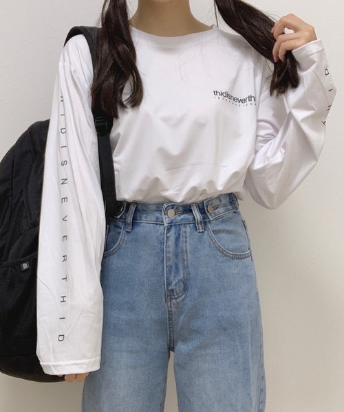 Cham.(チャム)の「切りっぱなしデニム(デニムパンツ・レディース・ブルー・F)」の4枚目の写真