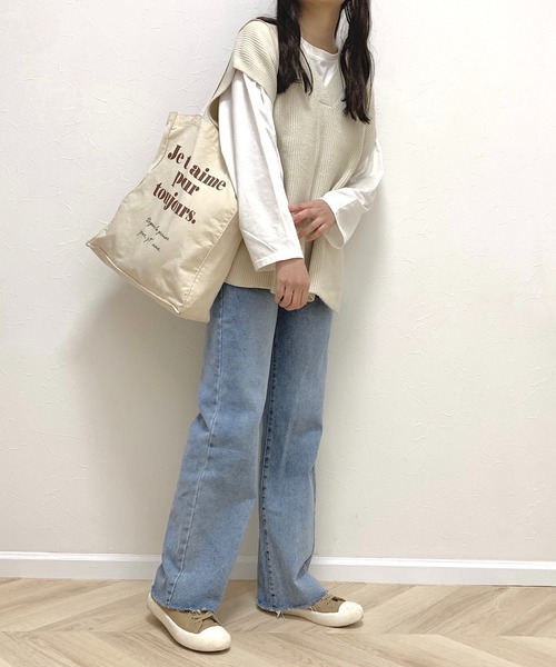 Cham.(チャム)の「切りっぱなしデニム(デニムパンツ・レディース・ブルー・F)」の10枚目の写真