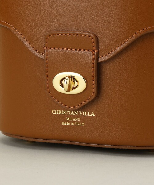 Aresense（アーセンス）の「Christian Villa/クリスチャン ヴィラ バニティバッグ（ハンドバッグ・レディース・ブラック/キャメル・ONE SIZE）」の9枚目の写真