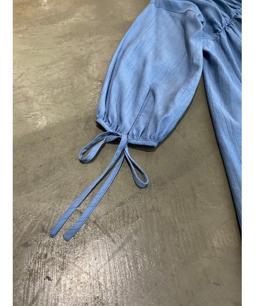 TRUNC（トランクエイティーエイト）の「Wrinkle Gather Bias One Piece（ワンピース・レディース・ベージュ/ダークブルー/ブラック・FREE）」の9枚目の写真