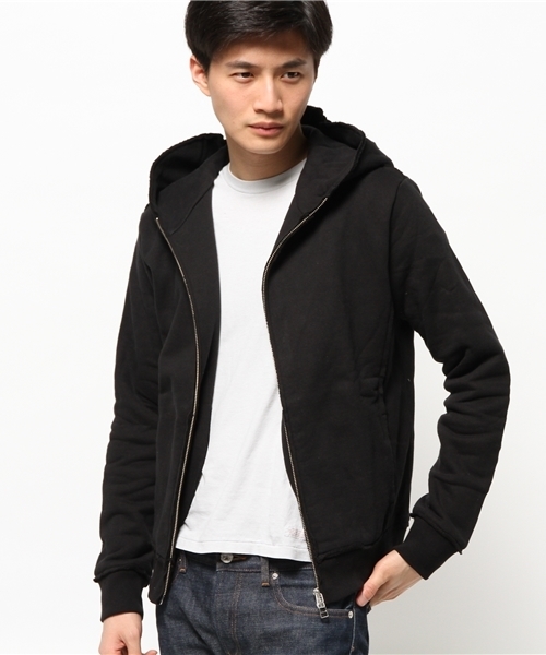 wjk（ダヴルジェイケイ）の「Lui's×wjk(ルイス×ダブルジェイケイ) ハイネックパーカー（パーカー・メンズ・ホワイト/グレー/ブラック・MEDIUM/LARGE）」の5枚目の写真