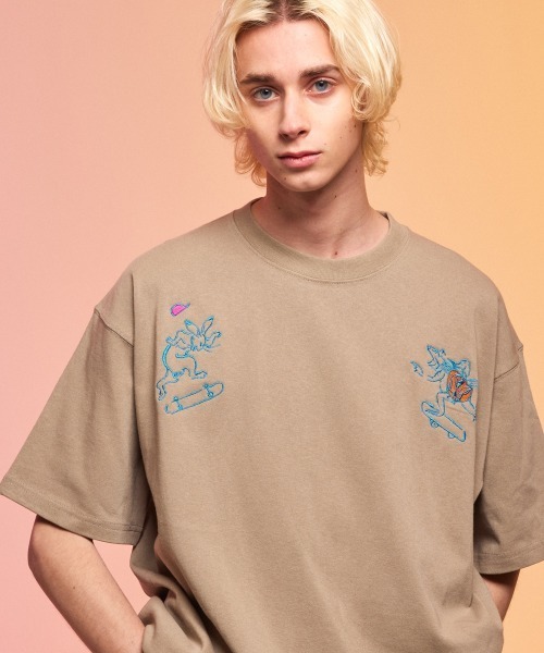 rehacer(レアセル)の「rehacer : Poser 戯画 HW Wide T / ポーザー戯画 ヘビーウェイト ワイド Tシャツ(Tシャツ/カットソー・メンズ・ブラック/ホワイト/ベージュ・X-LARGE/LARGE/MEDIUM)」の3枚目の写真