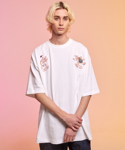 rehacer(レアセル)の「rehacer : Poser 戯画 HW Wide T / ポーザー戯画 ヘビーウェイト ワイド Tシャツ(Tシャツ/カットソー・メンズ・ブラック/ホワイト/ベージュ・X-LARGE/LARGE/MEDIUM)」の7枚目の写真