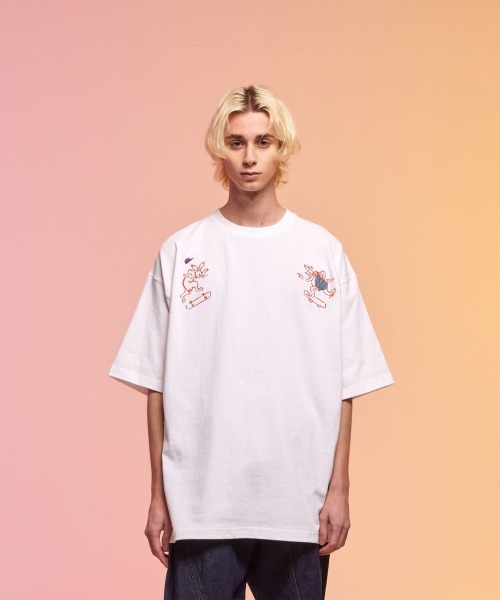 rehacer(レアセル)の「rehacer : Poser 戯画 HW Wide T / ポーザー戯画 ヘビーウェイト ワイド Tシャツ(Tシャツ/カットソー・メンズ・ブラック/ホワイト/ベージュ・X-LARGE/LARGE/MEDIUM)」の5枚目の写真