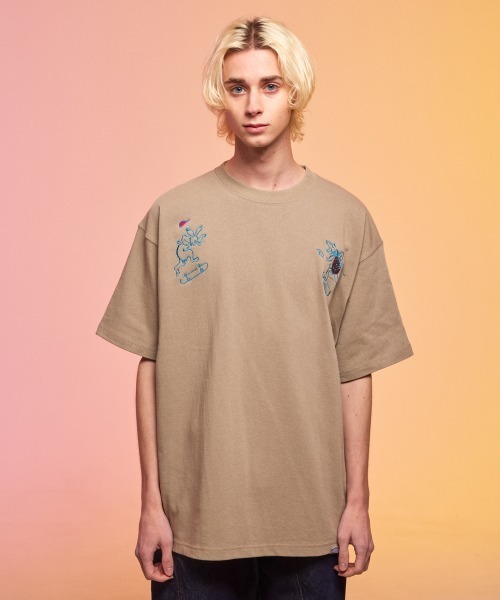 rehacer(レアセル)の「rehacer : Poser 戯画 HW Wide T / ポーザー戯画 ヘビーウェイト ワイド Tシャツ(Tシャツ/カットソー・メンズ・ブラック/ホワイト/ベージュ・X-LARGE/LARGE/MEDIUM)」の10枚目の写真