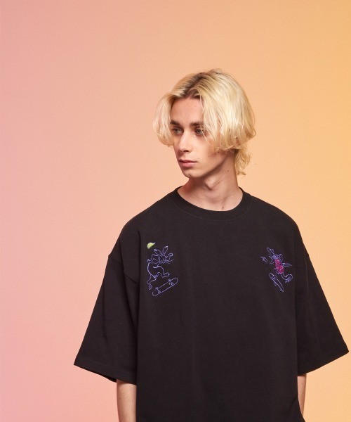rehacer(レアセル)の「rehacer : Poser 戯画 HW Wide T / ポーザー戯画 ヘビーウェイト ワイド Tシャツ(Tシャツ/カットソー・メンズ・ブラック/ホワイト/ベージュ・X-LARGE/LARGE/MEDIUM)」の11枚目の写真
