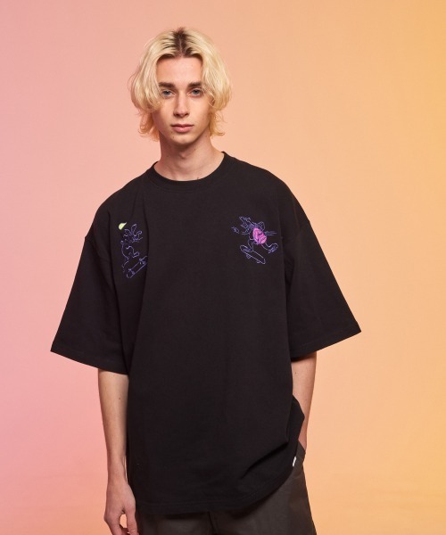 rehacer(レアセル)の「rehacer : Poser 戯画 HW Wide T / ポーザー戯画 ヘビーウェイト ワイド Tシャツ(Tシャツ/カットソー・メンズ・ブラック/ホワイト/ベージュ・X-LARGE/LARGE/MEDIUM)」の13枚目の写真