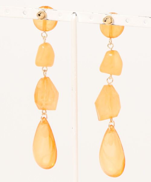 VIS（ビス）の「カラーアクリルピアス（ピアス（両耳用）・レディース・オレンジ/ブルー/グリーン・FREE）」の4枚目の写真