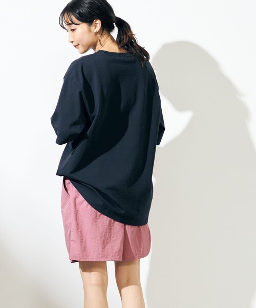 SHARE PARK（シェアパーク）の「【UNISEX】UVカット カレッジロゴTシャツ（Tシャツ/カットソー・メンズ・ホワイト系/ブルー系/ネイビー系・X-LARGE/MEDIUM/LARGE/X-SMALL/SMALL）」の16枚目の写真