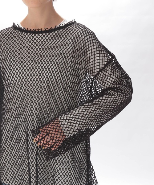 niko and...（ニコアンド）の「BIGメッシュプルオーバー（Tシャツ/カットソー・レディース・ホワイト/ピンク/ブラック/ナチュラル/ラベンダー・FREE）」の19枚目の写真