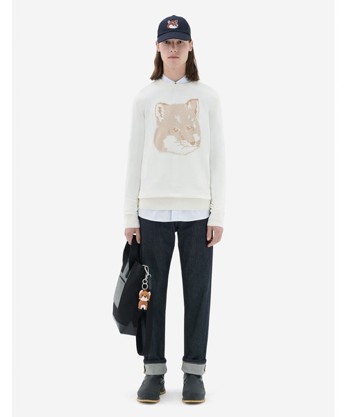 Maison Kitsune(メゾンキツネ)の「PIQUE FOX HEAD R-NECK PULLOVER(ニット/セーター・メンズ・キナリ・XXS/XS/L/M/S/XL)」の3枚目の写真