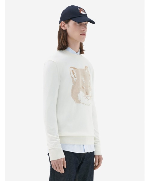 Maison Kitsune(メゾンキツネ)の「PIQUE FOX HEAD R-NECK PULLOVER(ニット/セーター・メンズ・キナリ・XXS/XS/L/M/S/XL)」の5枚目の写真