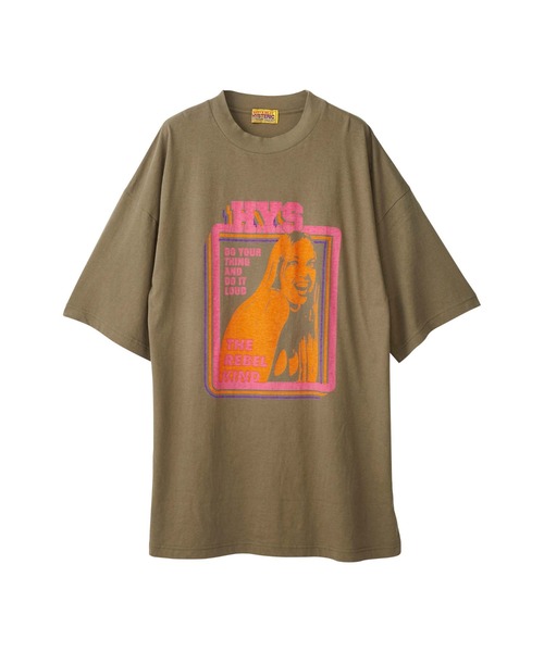 HYSTERIC GLAMOUR（ヒステリックグラマー）の「THE REBEL KIND ワンピース（ワンピース・レディース・ホワイト/ブラック/カーキ・FREE）」の3枚目の写真