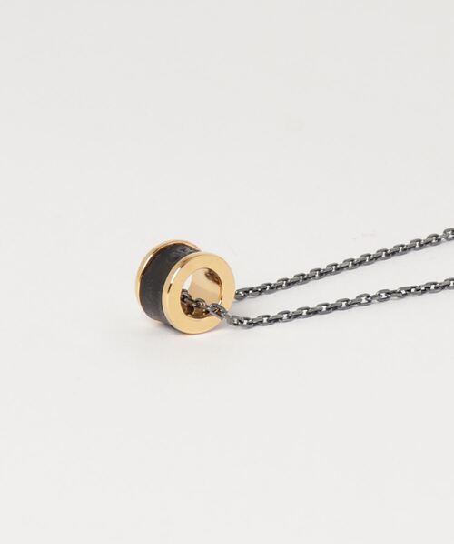 Orobianco（オロビアンコ）の「【OROBIANCO】OREN003/リングネックレス（ネックレス・メンズ・ブラック/ブラウン/ゴールド・FREE）」の4枚目の写真