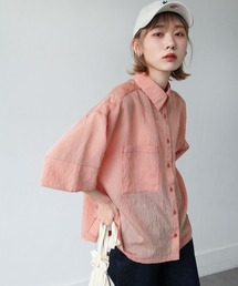 Chillfar | 22SS ストライプカラーシアーシャツ(シャツ/ブラウス)