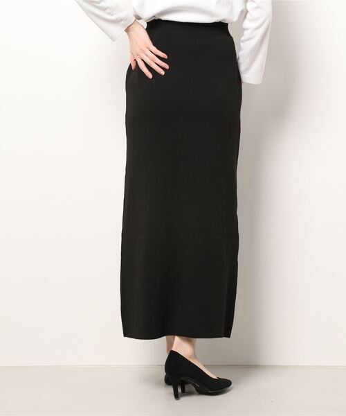 LE MORE（リモア）の「2wayスリットカラーニットスカート（スカート・レディース・ブラック/レッド/オレンジ/グリーン/アイボリー・FREE）」の7枚目の写真