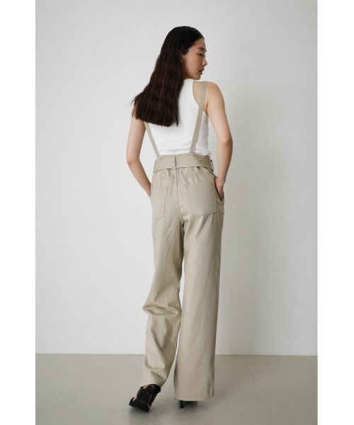 AZUL by moussy（アズールバイマウジー）の「WIDE DENIM OVERALL/ワイドデニムオーバーオール（サロペット/オーバーオール・レディース・ワンウォッシュ/ライトベージュ・SMALL/MEDIUM）」の20枚目の写真