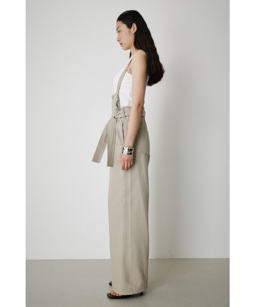 AZUL by moussy（アズールバイマウジー）の「WIDE DENIM OVERALL/ワイドデニムオーバーオール（サロペット/オーバーオール・レディース・ワンウォッシュ/ライトベージュ・SMALL/MEDIUM）」の18枚目の写真