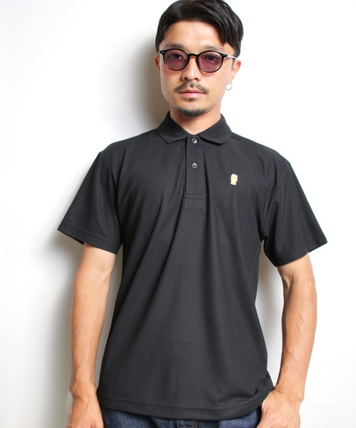 ROTAR(ローター)の「Drunk 1p Dry POLO ドライ ポロシャツ(ポロシャツ・メンズ・ブラック/インディゴブルー/ベビーピンク/カーキ系/カーキ系1・SMALL/MEDIUM/LARGE/X-LARGE)」の2枚目の写真