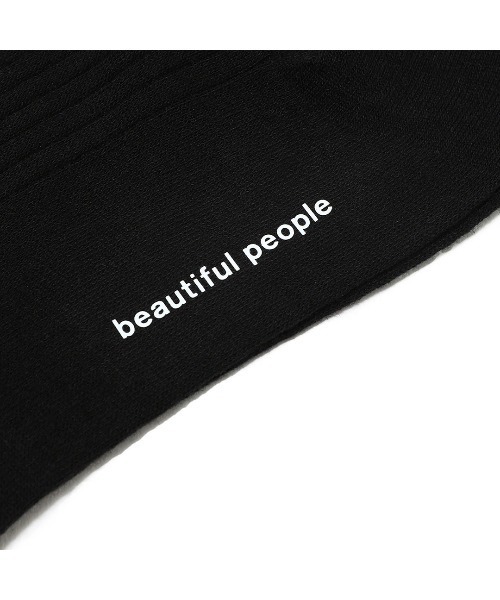 beautiful people(ビューティフルピープル)の「beautiful people wool ribsocks 1245511946(ソックス/靴下・レディース・ブラック/オフホワイト・FREE)」の3枚目の写真